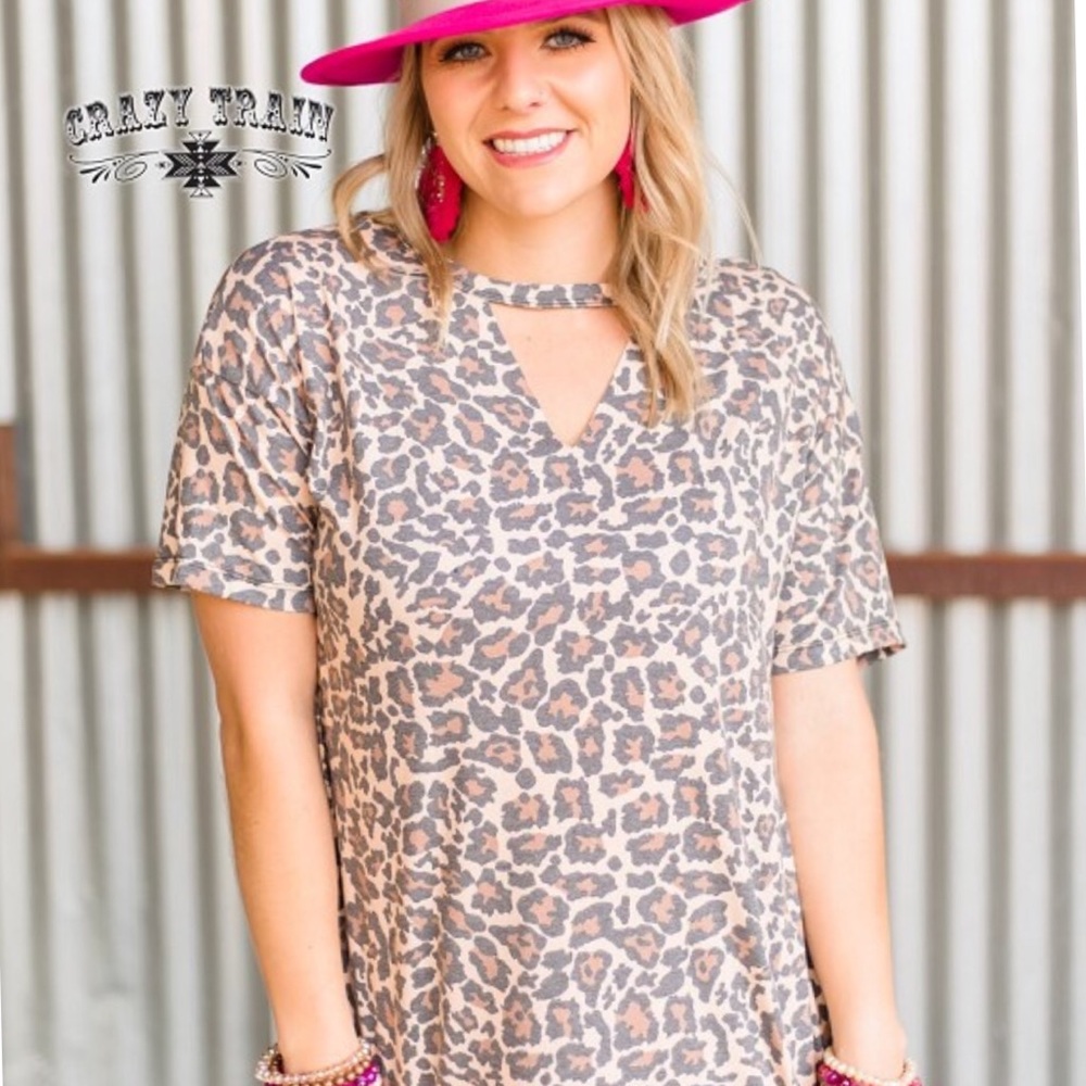 Laredo Leopard VNeck Top